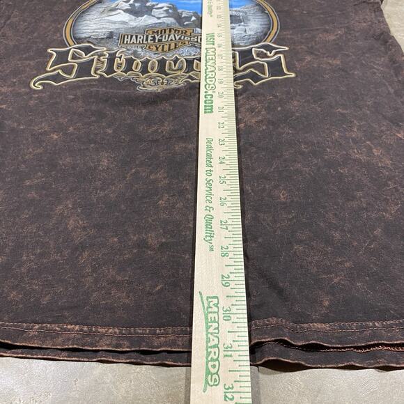 Harley-Davidson Sturgis 2017 Mt Rushmore Tee Badlands South Dakota XL Brown - Picture 8 of 8